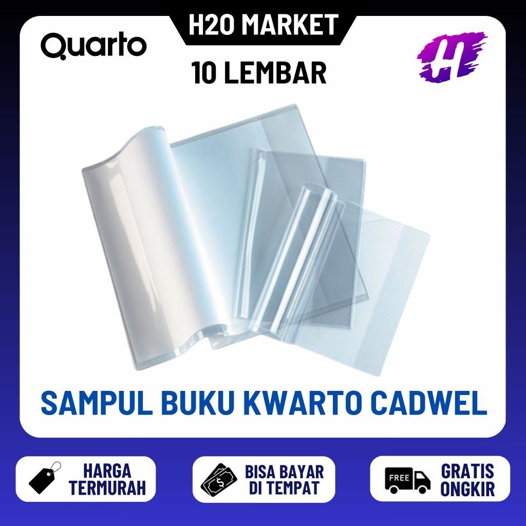 

Sampul Buku Quarto / Kwarto Cadwell OPP Lem / Sealing ( 10 PCS )