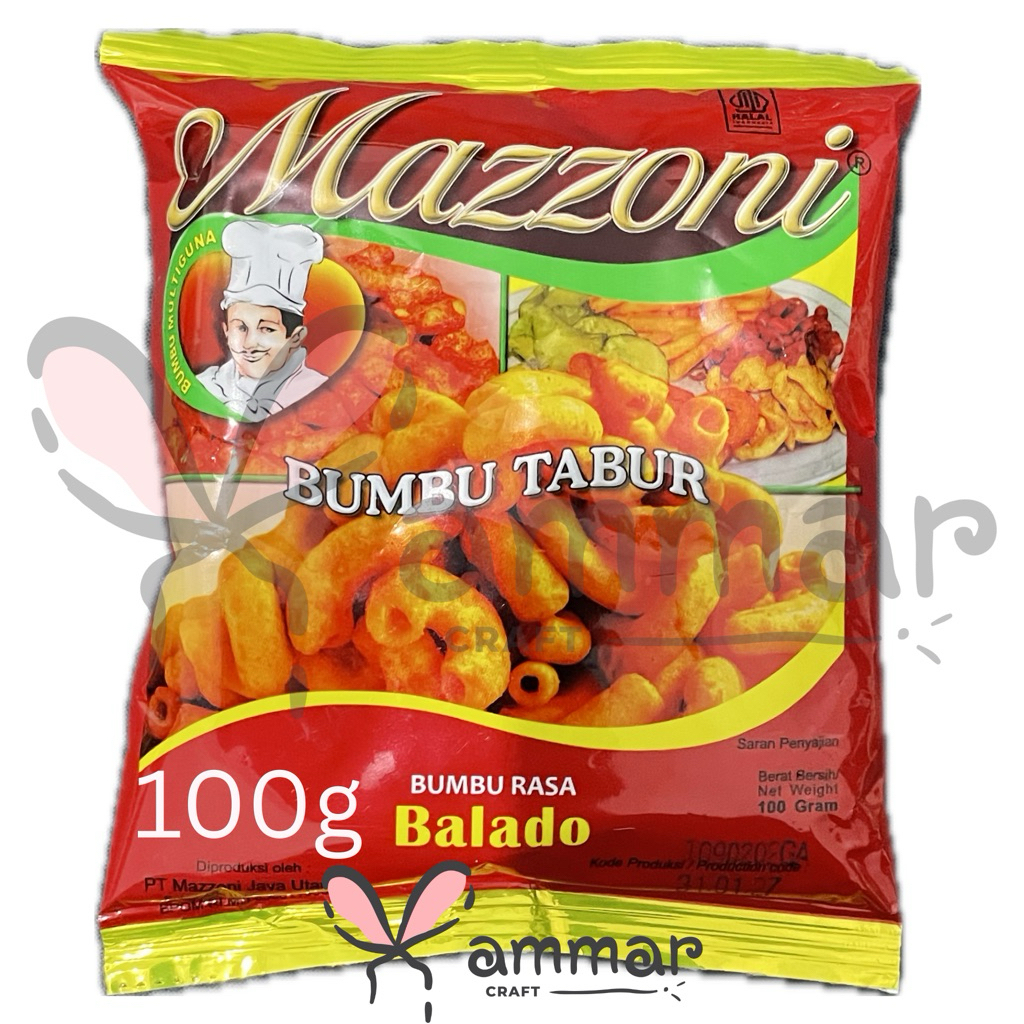 

Mazoni bumbu tabur rasa balado 100gr