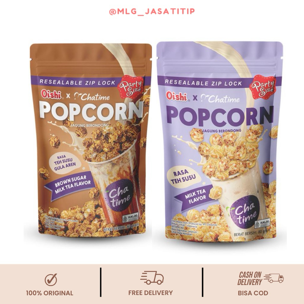 

POPCORN OISHI X CHATIME