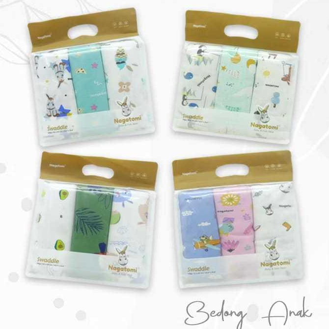 BEDONG NAGATOMI SWADDLE 110X90CM | BEDONG BAYI PREMIUM NAGATOMI RANDOM