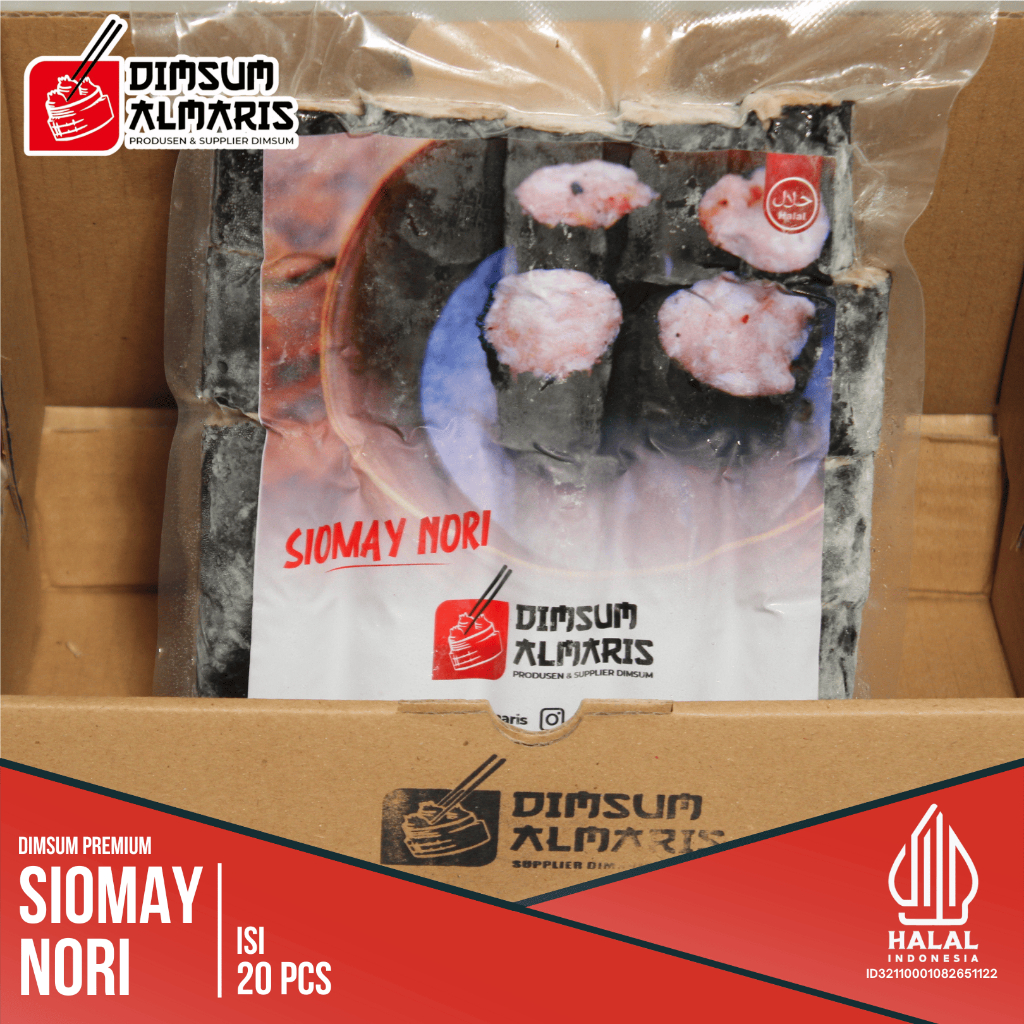 

Dimsum Premium Frozen Siomay Nori isi 20 pcs dengan Chili Oil