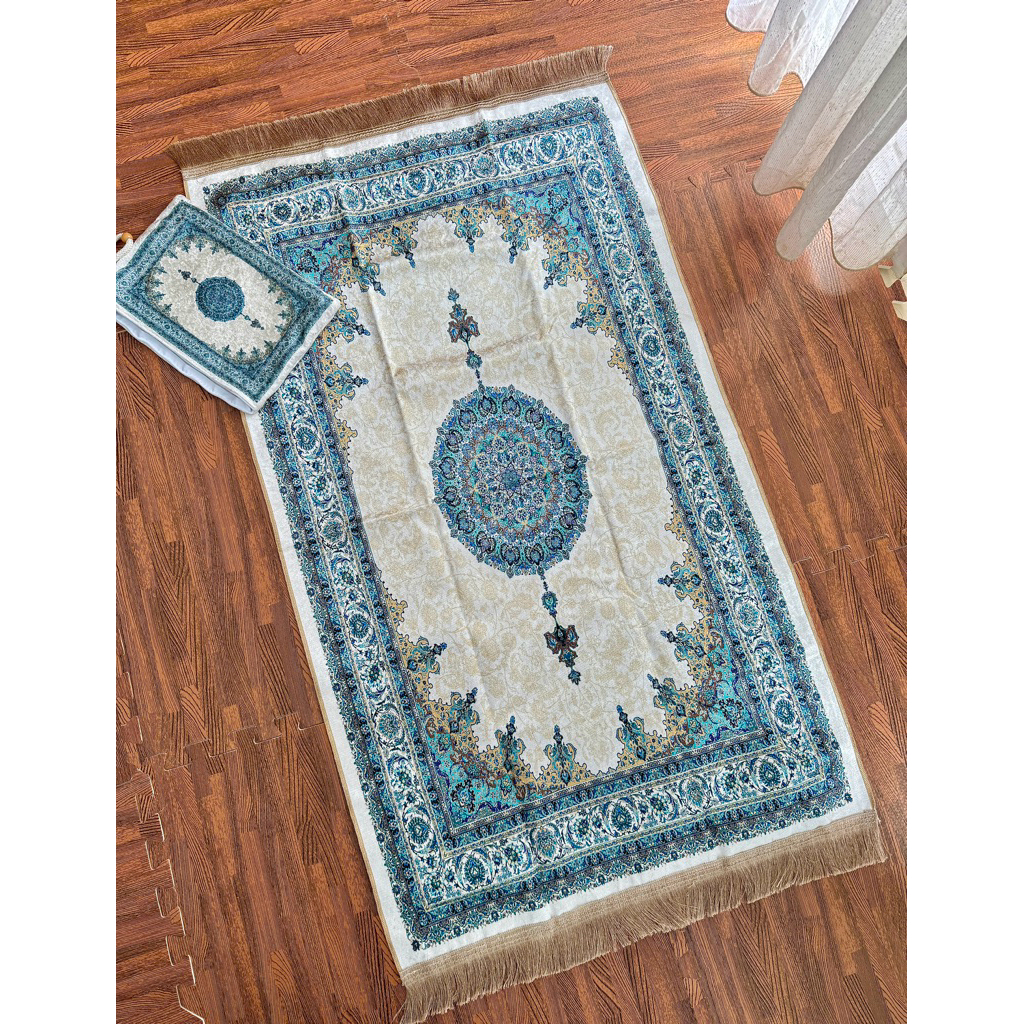 Sajadahpremium.id | Sajadah Travel Premium Turkey Original Velvet Bludru