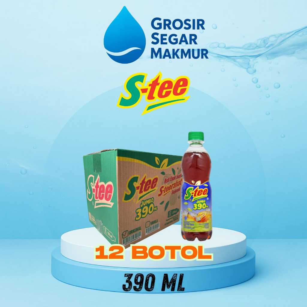 

STEE BOTOL TEH MELATI PET JUMBO 390 ML (1 Dus isi 12 Botol)