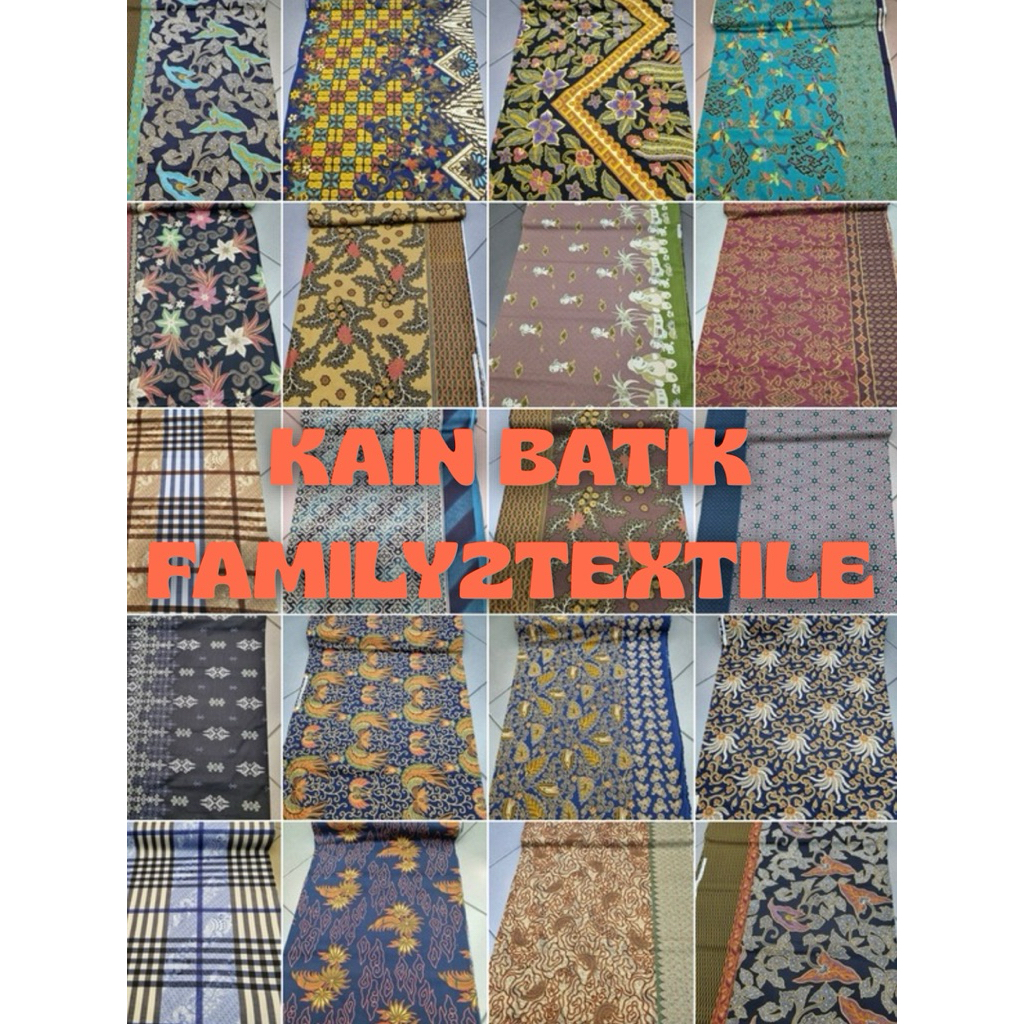Kain Batik Premium Katun Motif - Bahan Berkualitas Modern Premium Bahan Seragam Batik Pernikahan