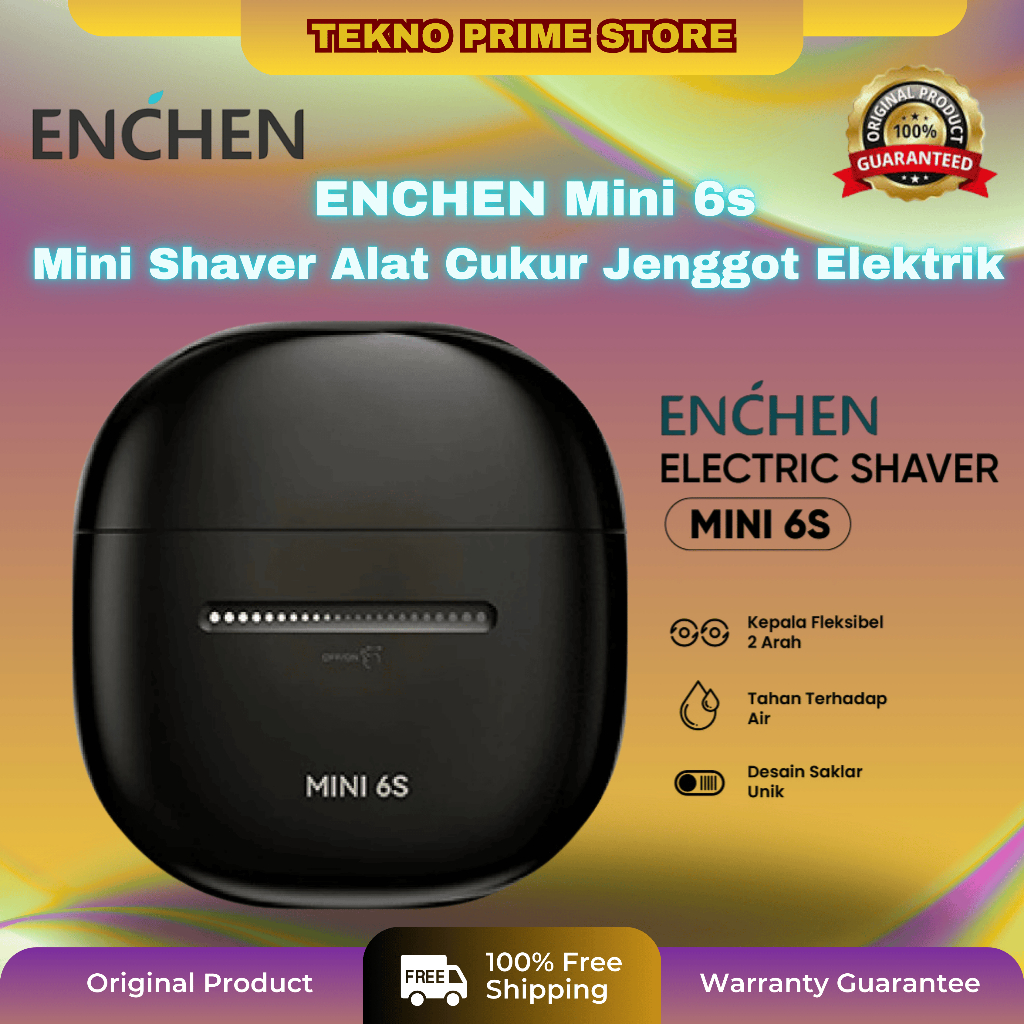 ENCHEN Mini 6s Mini Shaver Alat Cukur Jenggot Elektrik Waterproof Portable Elektrik Cukur Bulu Halus