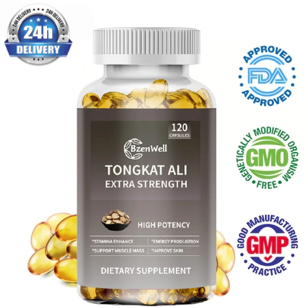 TONGKAT ALI EXTRA STRENGTH: Tongkat Ali Kuat, Bangkitkan Energi Pria, Kemasan 120 Butir, Setiap Pors