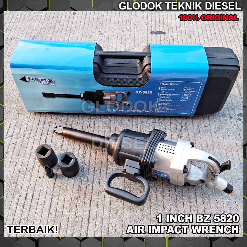 Air Impact Wrench 1" BENZ BZ5820 / Bor Impact Impek Pembuka Buka Baut Pengencang Roda Truk Mobil Ang