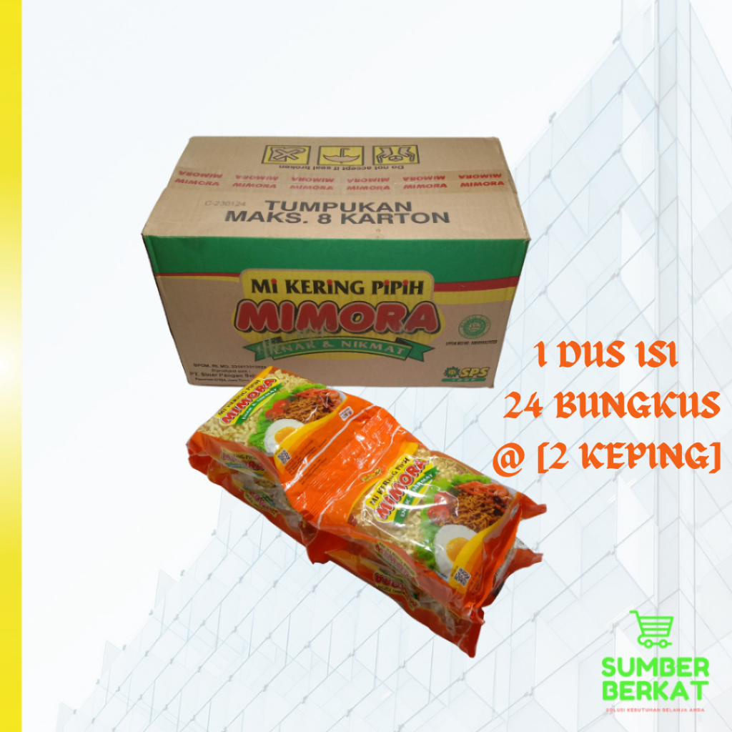 

1 Dus Mimora Mie Kering Pipih 24pcs