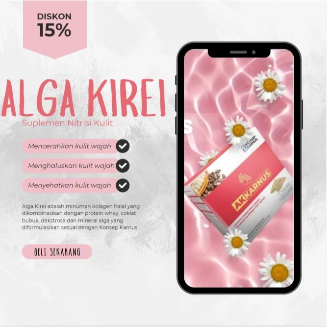 ALGA KIREI KOLAGEN Nutrisi Minuman Kolagen Halal BPOM
