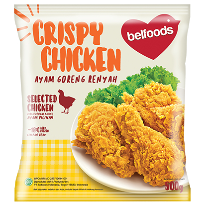 

BELFOODS AYAM GORENG Renyah Ori Pedas - Fried Chicken Belfood 500gr - Kheiza Frozen