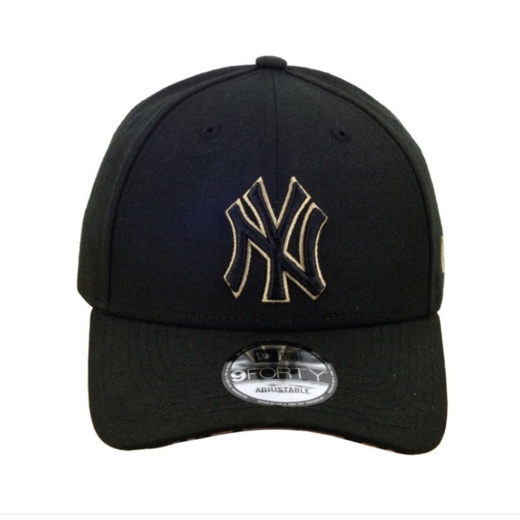 Topi new era original 940 Neyyan metallic outline black