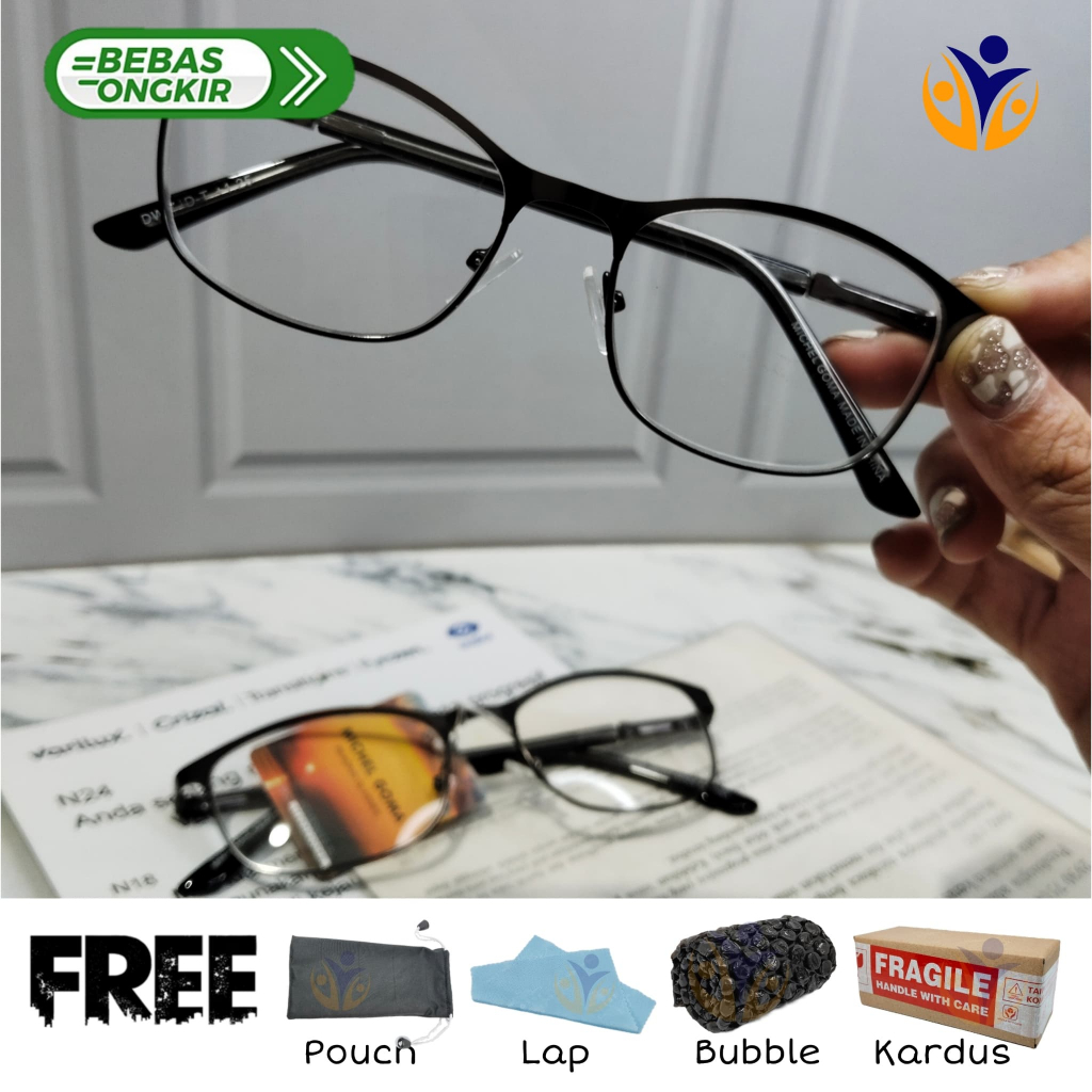 KACAMATA BACA MICHEL GOMA TITANIUM FRAME KOTAK