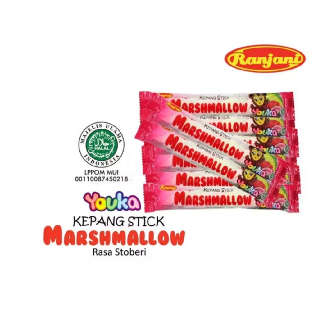 

Youka Marshmellow Kepang Stick | Isi 20 pcs | Ranjani