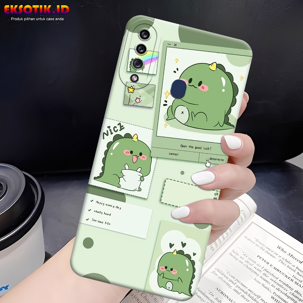 Case SAMSUNG A20S- Eksotik.id - Casing SAMSUNG A20S - Case CUTE DINO - Skin Handphone - Silikon SAMS