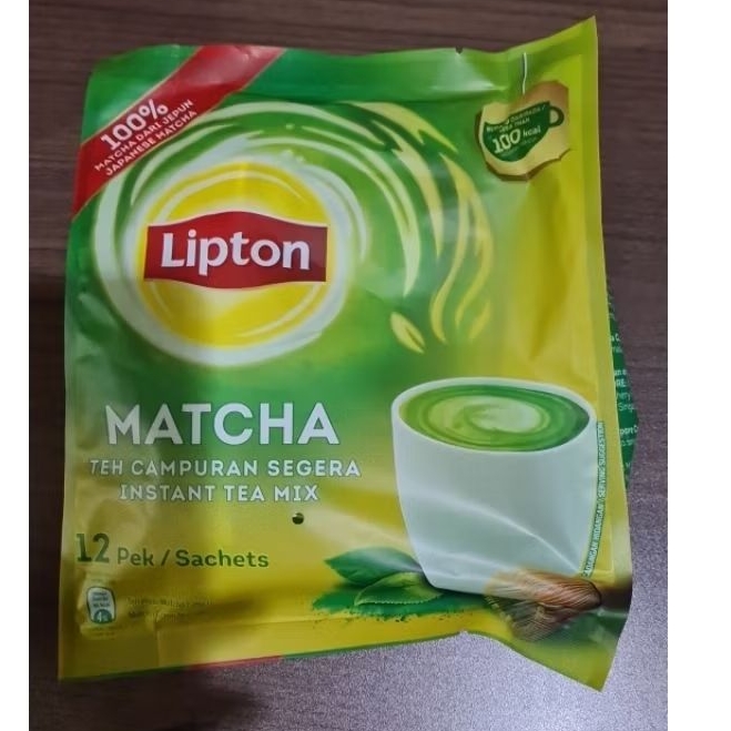 

LIPTON MATCHA TEH CAMPURAN INSTANT 1 BUNGKUS ISI 12 PACK