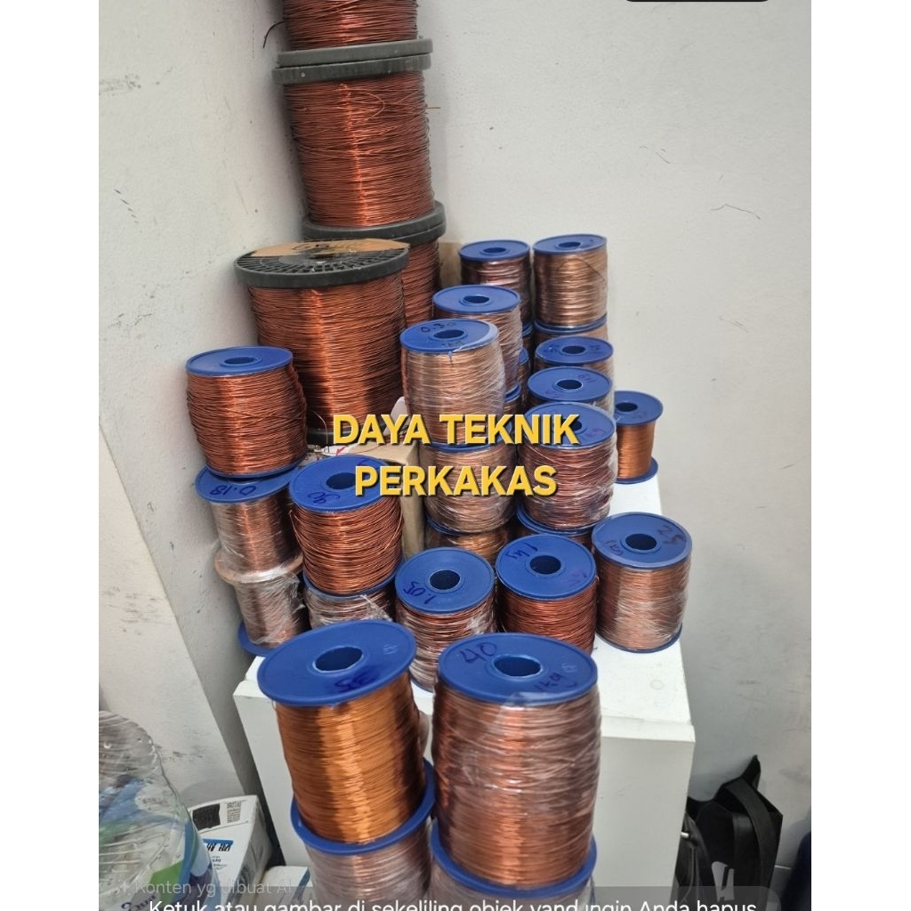 supreme kawat email tembaga 1rol 1/2kg 0,1 - 1,5mm kawat tembaga gulungan dinamo supreme o.5kg origi