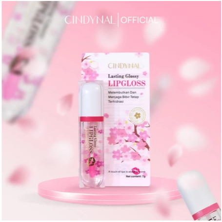 BPOM Cindynal LipGloss Lipstik Bening Berubah Warna Ringan bibir Liptint Pelembab Bibir Alami