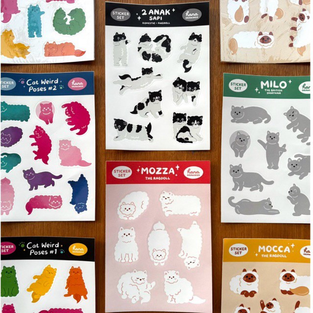 

Sticker Sheet A6 - The Cloudy Cats