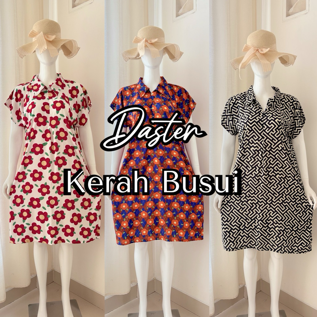 DASTER KERAH BUSUI / DASTER RAYON PENDEK