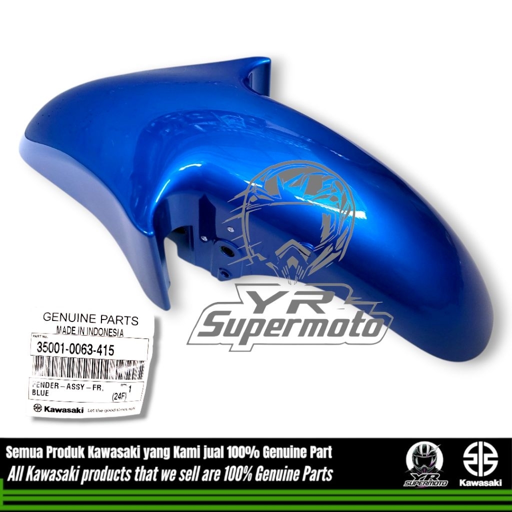Spakbor Depan Ninja R Ninja Ss Ninja Kis Warna Biru Kawasaki 35001-0063-415
