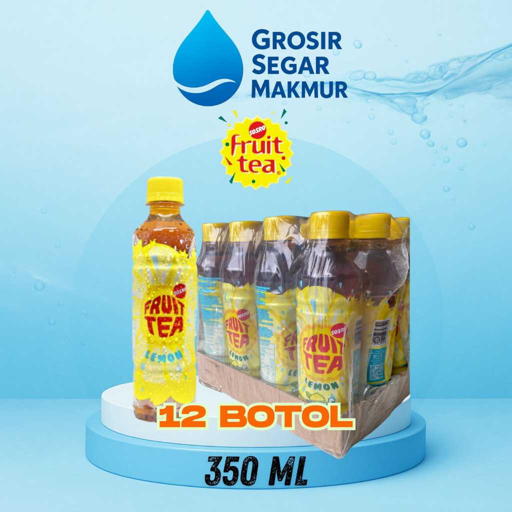 FRUIT  TEA LEMON 350 ml botol ( 1 dus 12 botol )