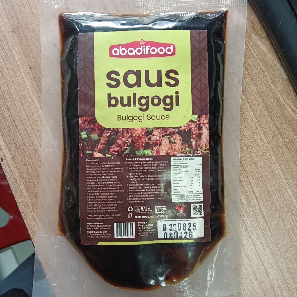 

Saus bulgogi 250gr