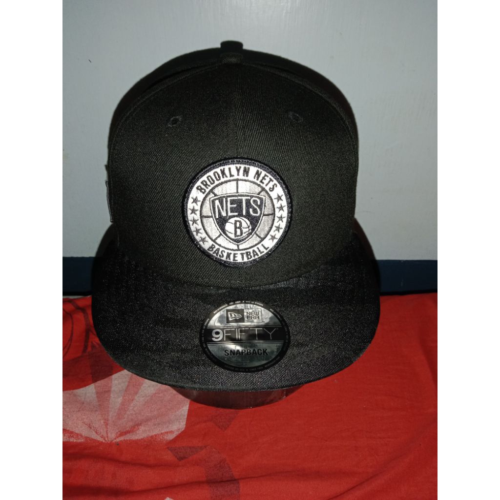 topi snapback original New era broklin nets visor camo