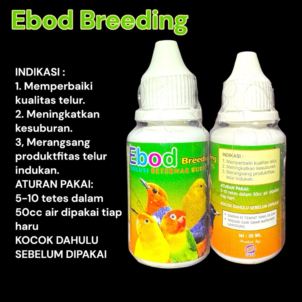Vitamin Breeding/Ternak Burung Ebod Breeding merangsang produktivitas Burung