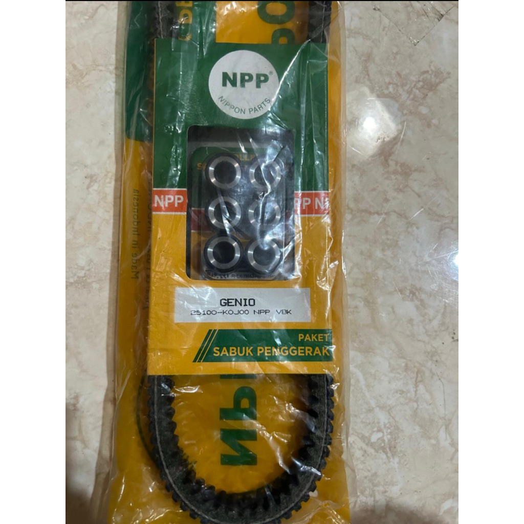 V-BELT ASSY + ROLLER VANBELT GENIO/ BEAT DELUXE NPP ORIGINAL
