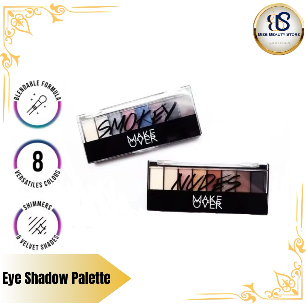 MAKE OVER EYESHADOW PALETTE ORIGINAL | Eyeshadow Isi 8 Warna Cantik
