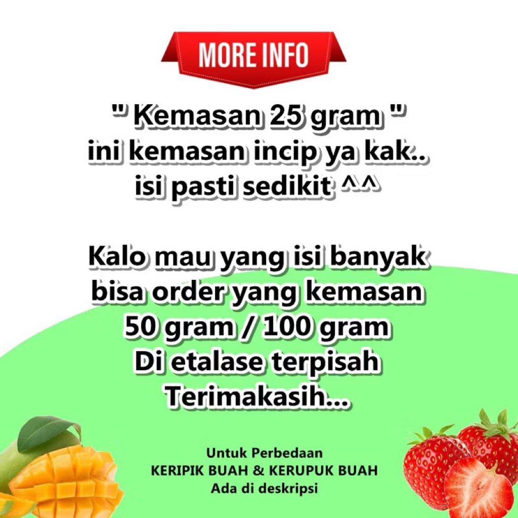 Mamam_Genz Paket Keripik Buah Isi 10 Bungkus Krupuk Buah Nangka Apel Salak Strawberry Kiwi Durian