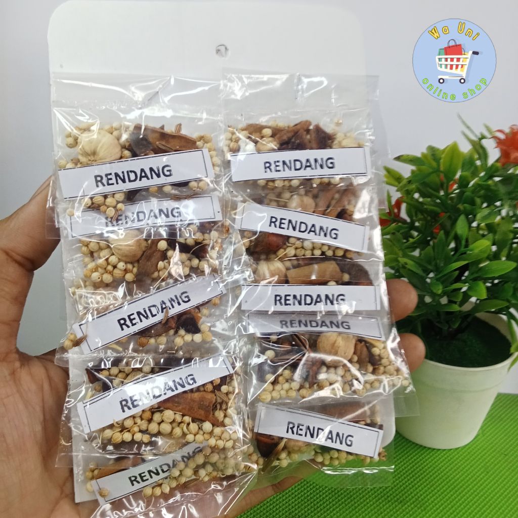 

Bumbu RENDANG renceng isi 10 bungkus - bumbu dapur - rempah - herbal - penyedap