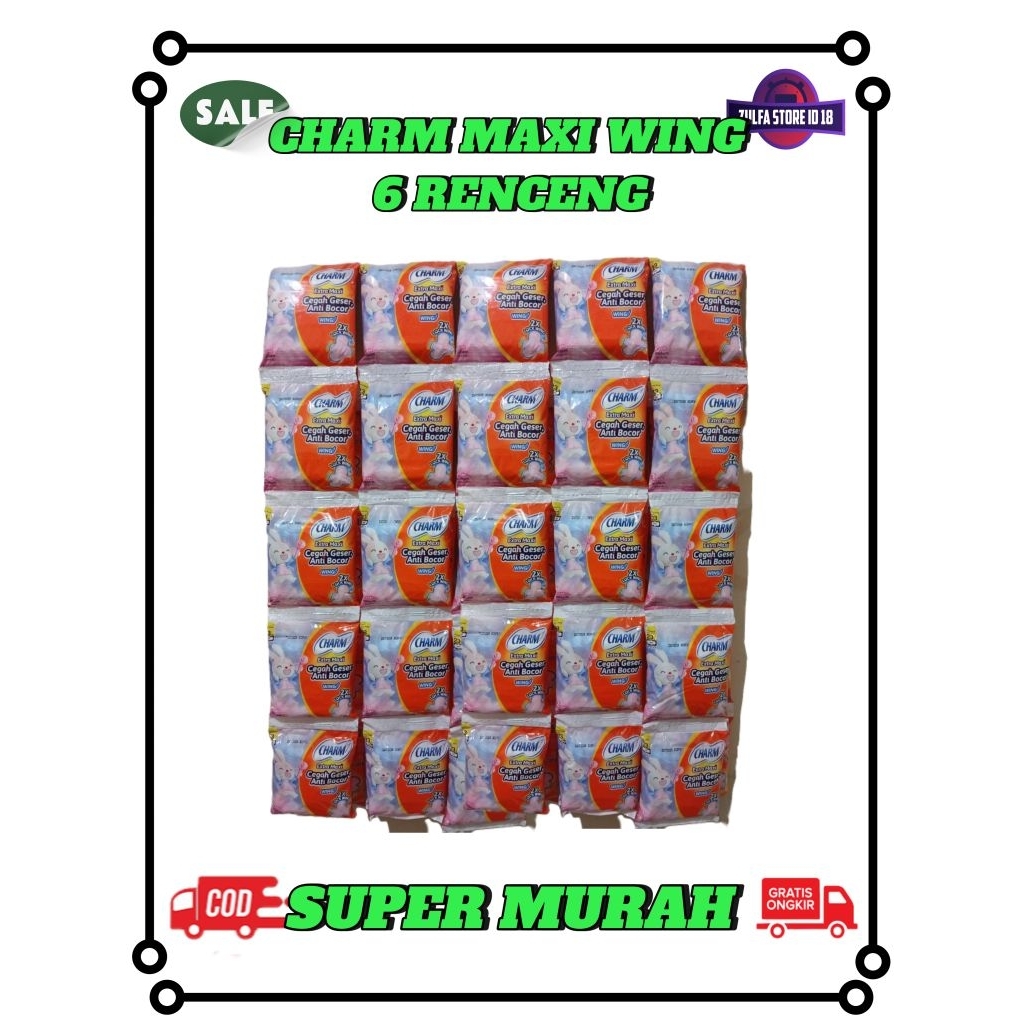 CHARM PEMBALUT WING 2P 6 RENCENG