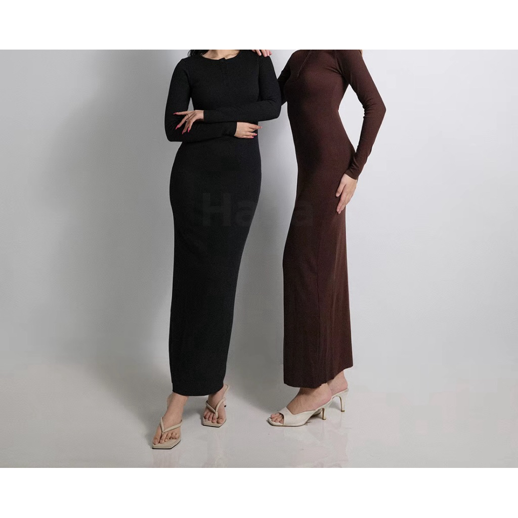 Dress Maxi Wanita/Dress Panjang/Casual Long Dress