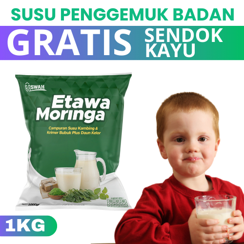 Etawa Moringa - Susu Penambah Berat Badan 1KG Remaja & Anak – Susu Penggemuk Badan Ampuh