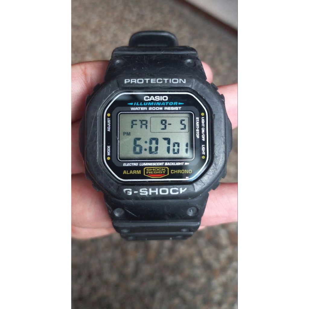 Casio G-Shock DW-5600 Illuminator Second/Bekas/Preloved