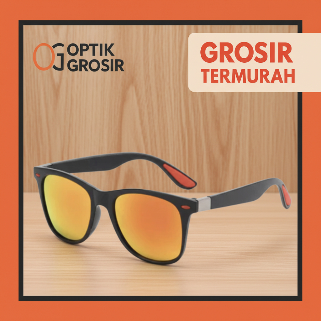(Grosir Murah) Kacamata Hitam #OG Pria Laki-laki Kacamata Matahari, Kacamata Keren Gaya