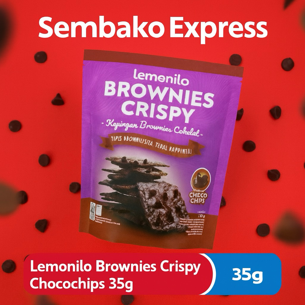 

Lemonilo Brownies Crispy Choco Chips 35g – Camilan Cokelat Renyah