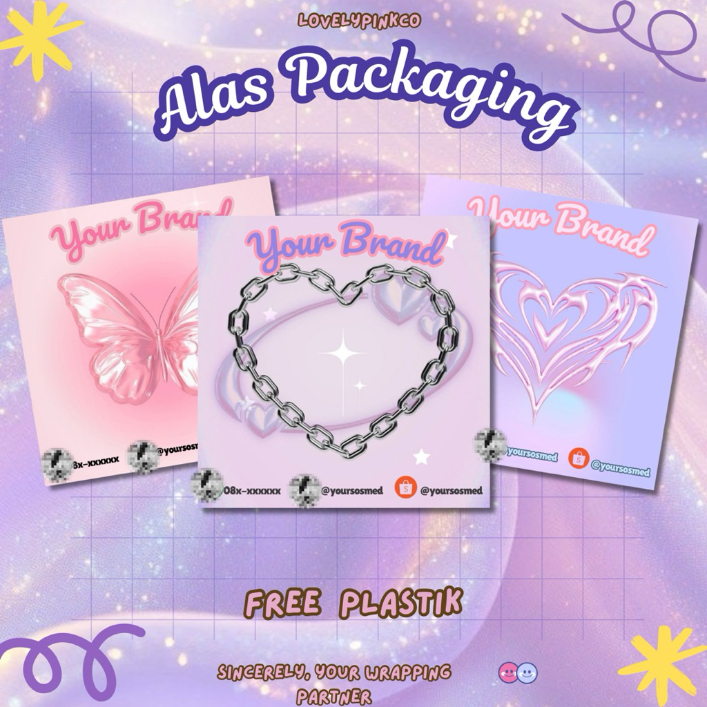 

ALAS PACKING GELANG DAN AKSESORIS TEMA| ALAS PACKING FREE PLASTIK BISA CUSTOM