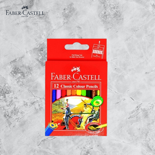 

Pencil kayu Faber castell 12 warna Pendek