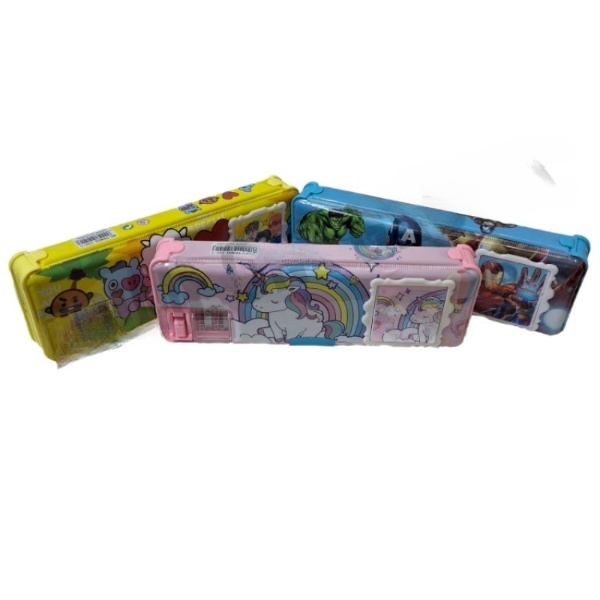 

Kotak Pensil Magnet Kalkulator 2 Sisi/Pensil Case/Tempat Pensil