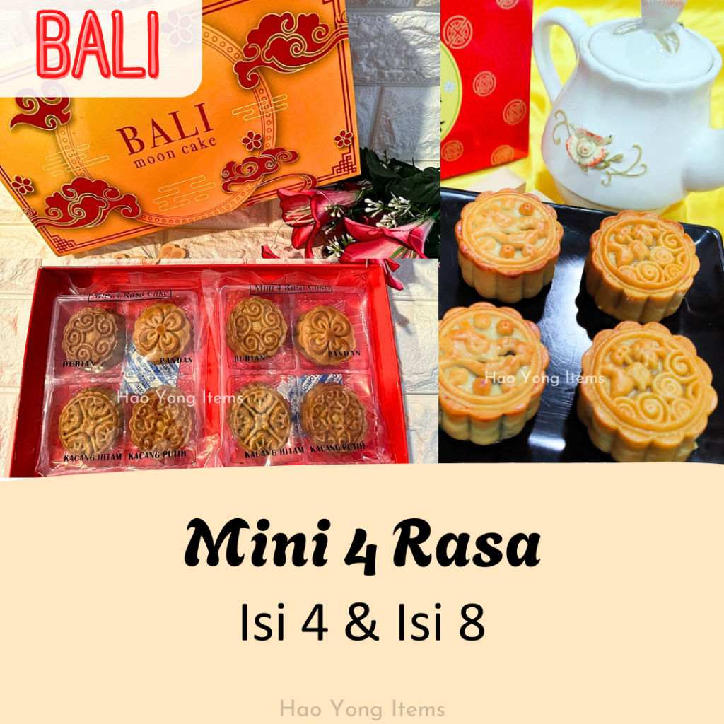 

Mooncake Mini Bali Isi 4 dan Isi 8 / Mooncake Mini / Kue Bulan Mini / Bali Mooncake