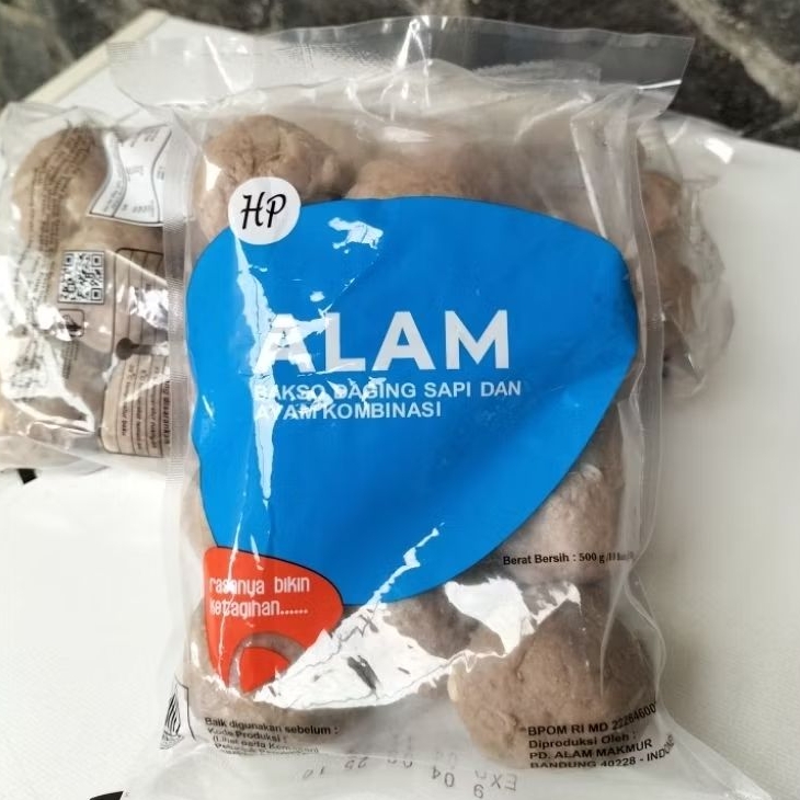 

ALAM HP Baso Besar kombinasi Sapi Ayam Isi 10 Halal Enak Kenyal Murah