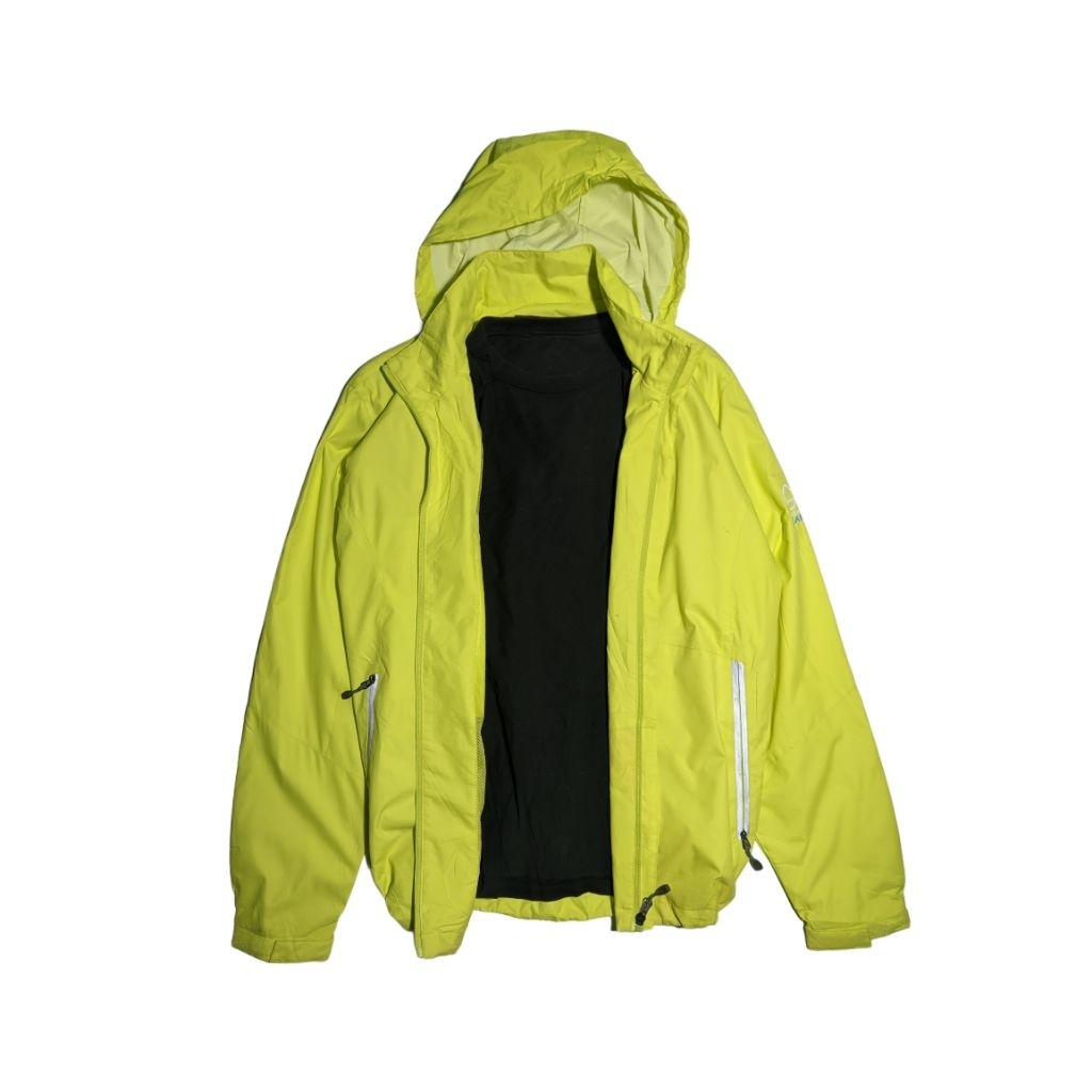 Jaket Windbreaker Pria Kuning Tipis Ringan Ukuran L Fit XL Bekas