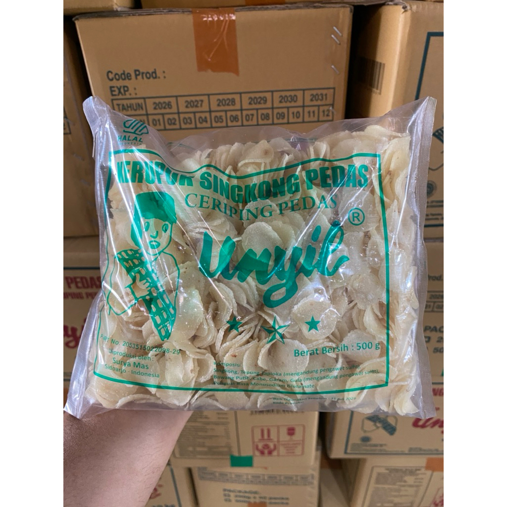 

Ceriping singkong unyil mentah kemasan 500gram