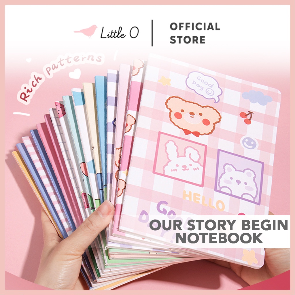LITTLE O Our Story Begins In Winter Notebook buku tulis lucu buku tulis korea Buku Diary Aesthetic