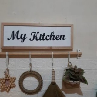 Hiasan dinding My kitchen - Pajangan walldecor tulisan timbul Pajangan Dinding Home Decor Hiasandind