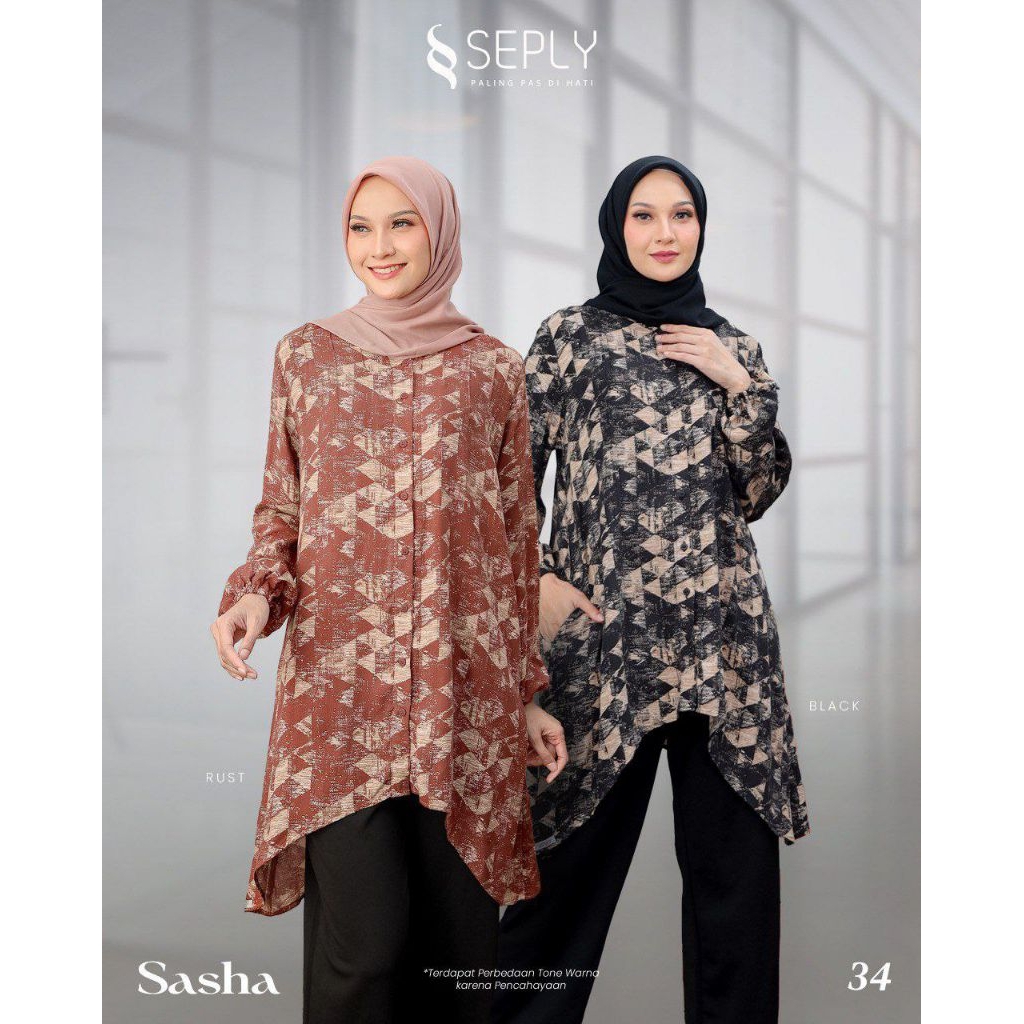 TUNIK SEPLY SASHA 34 / TUNIK MOTIF / TUNIK WANITA / TUNIK DAILY / TUNIK REMAJA / TUNIK SIMPEL