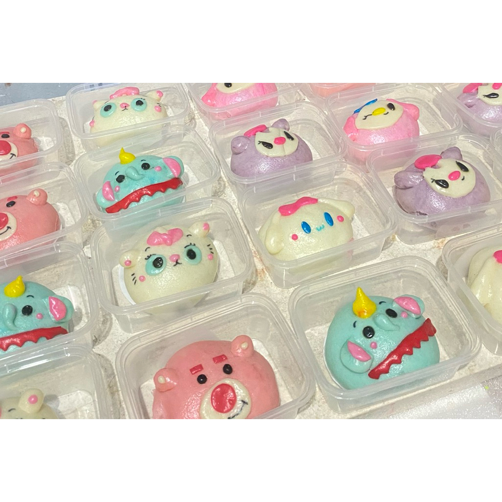 

bakpao karakter siap saji satuan bisa custom karakter bakpao