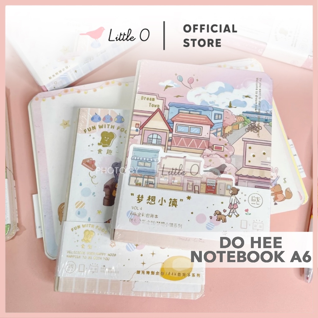 

LITTLE O Do Hee Journal Notebook A6 Buku Catatan Buku Tulis Memo Hardcover Jurnal Diary Agenda Planner